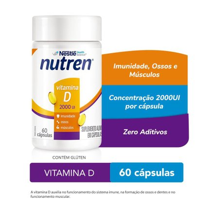 SUPLEMENTO ALIMENTAR NUTREN VITAMINA D 2.000 UI 60 CÁPSULAS