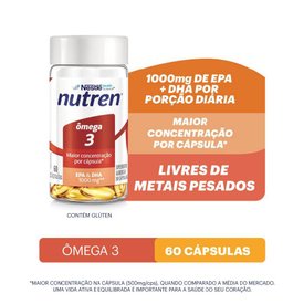 SUPLEMENTO ALIMENTAR NUTREN ÔMEGA 3 - 60 CÁPSULAS
