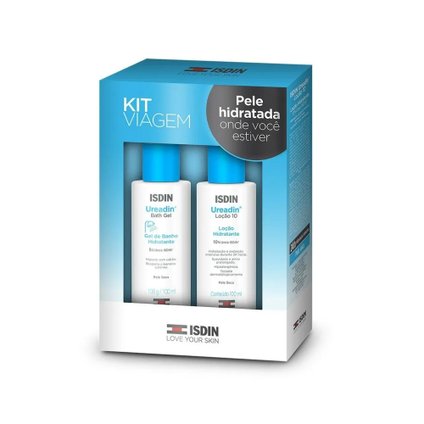 KIT DE VIAGEM ISDIN UREADIN BATH GEL DE BANHO + LOÇÃO HIDRATANTE 100ML