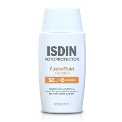 Protetor Solar Facial Isdin Fusion Fluid Mineral Fps50 50ml