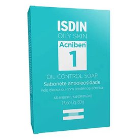 SABONETE EM BARRA ISDIN ACNIBEN ANTIOLEOSIDADE 80G