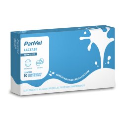 Enzima Lactase Panvel 10.000 Ufcc 10 Unidades