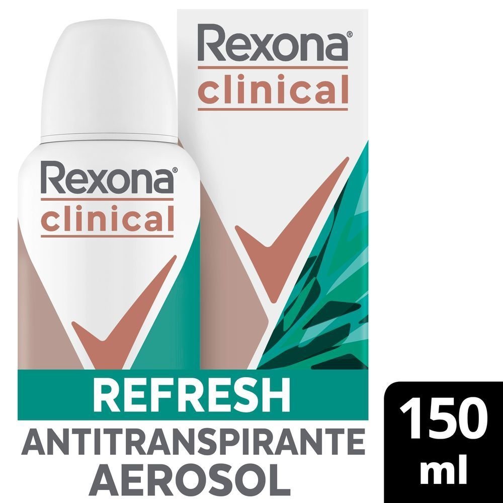 Desodorante Aerosol Rexona Men Clinical Clean 150ml - PanVel Farmácias