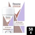 DESODORANTE EM CREME REXONA CLINICAL EXTRA DRY 96H 58G