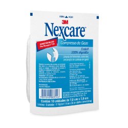 Compressa Gaze Estéril Nexcare Com 10 Unidades