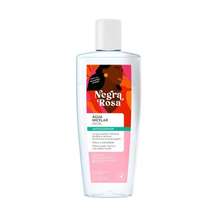 ÁGUA MICELAR FACIAL NEGRA ROSA ANTIOLEOSIDADE 200ML 
