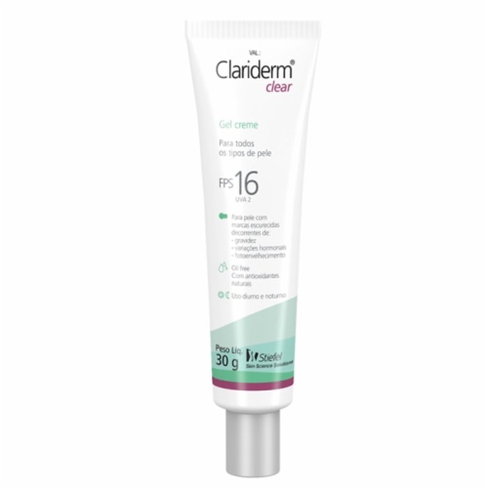 Clariderm Clear Serum Fps 16 30g - PanVel Farmácias