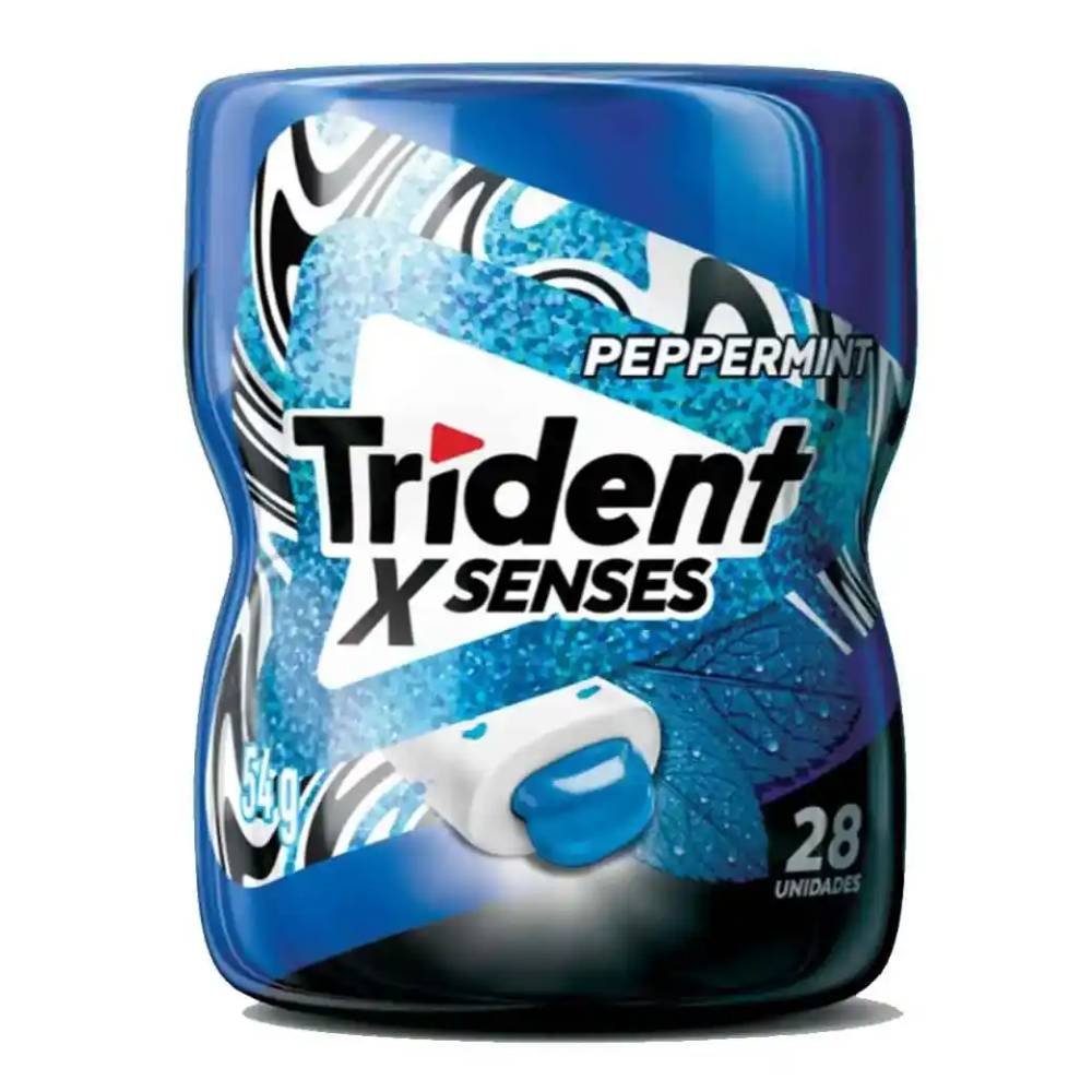 Goma De Mascar Trident X Senses Peppermint 28 Unidades 54g