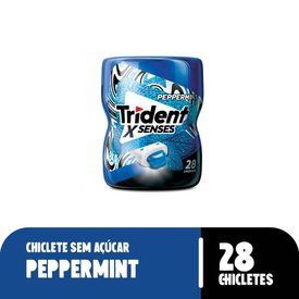 GOMA DE MASCAR TRIDENT X SENSES PEPPERMINT 28 UNIDADES 54G