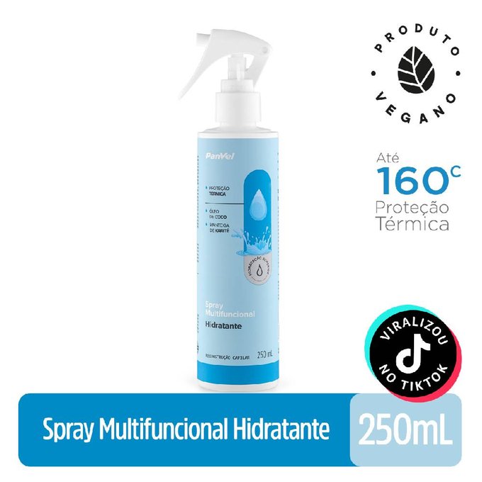 Protetor Térmico Spray Multifuncional Panvel Capilar 250ml