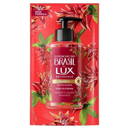 SABONETE LÍQUIDO LUX ESSÊNCIAS DO BRASIL BROMÉLIA 240ML - REFIL