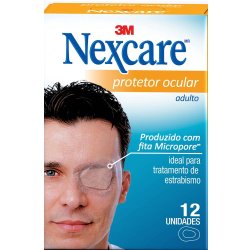 Protetor Ocular Nexcare Adulto Com 12 Unidades