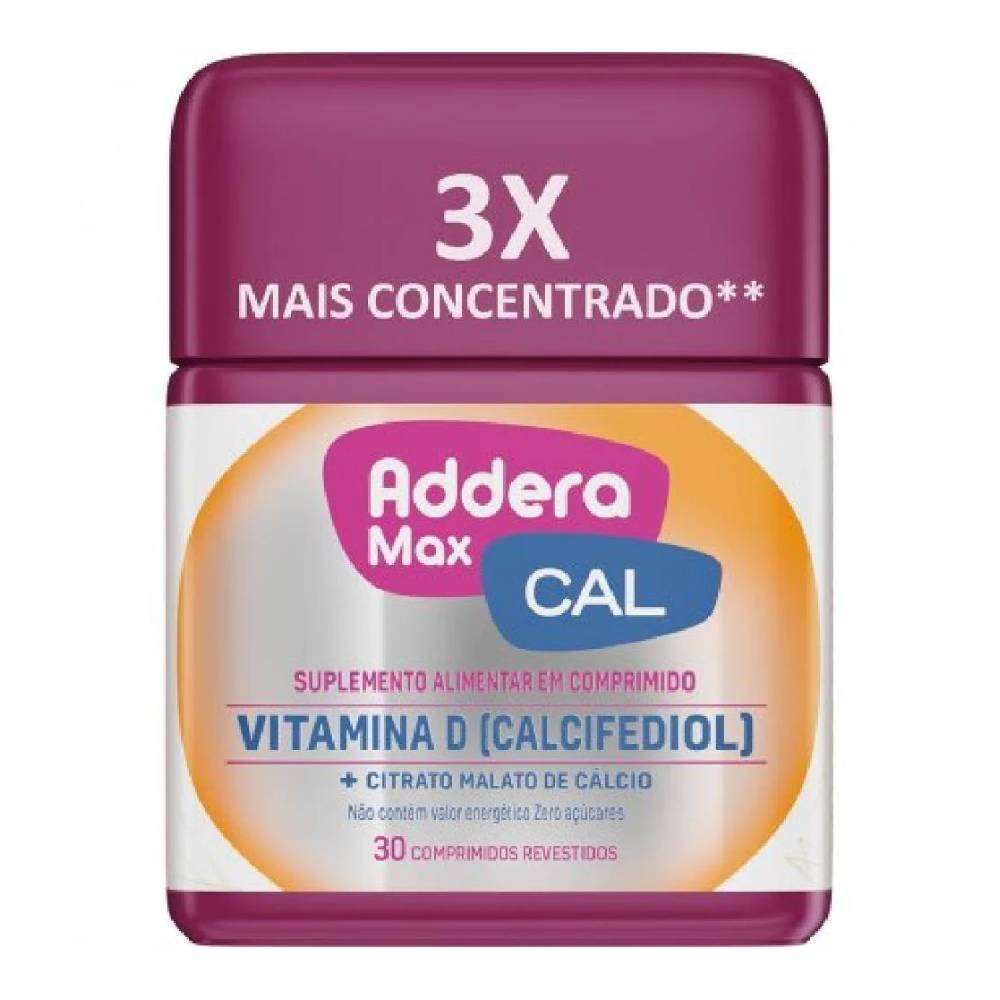 Vitamina Addera Max Cal 30 Comprimidos Revestidos