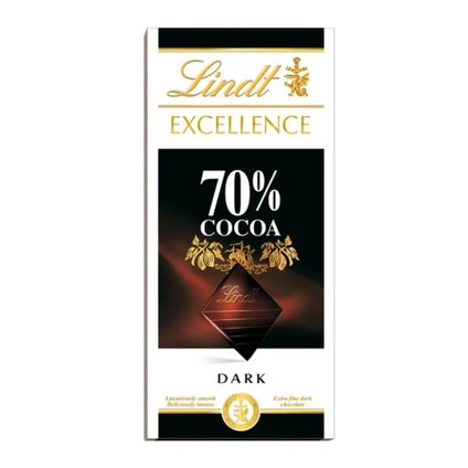 CHOCOLATE AMARGO LINDT EXCELLENCE DARK 70% CAUCAU 100G