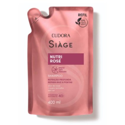SHAMPOO REFIL EUDORA SIÀGE NUTRI ROSE 400ML