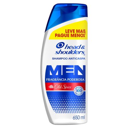 SHAMPOO ANTICASPA HEAD & SHOULDERS FRAGRÂNCIA PODEROSA OLD SPICE 650 ML