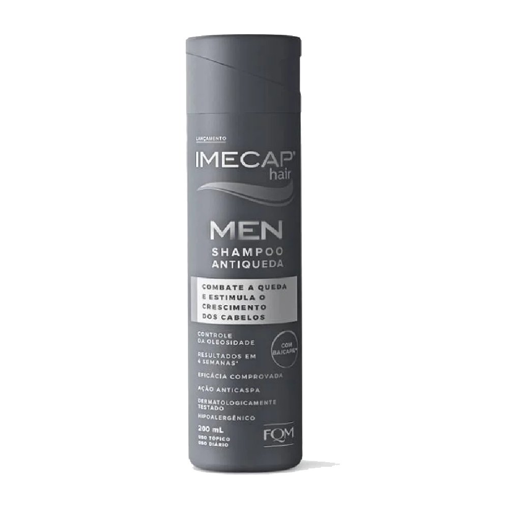 Shampoo Antiqueda Imecap Hair Men Estimula Crescimento Do Cabelo E Barba 200ml