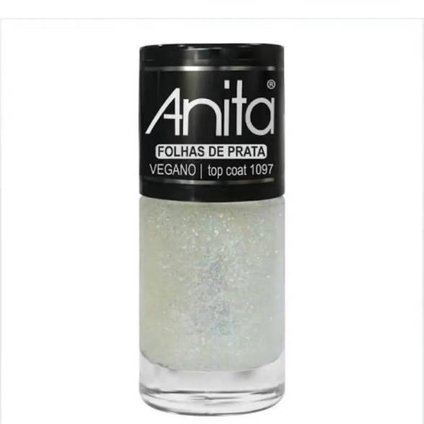 ESMALTE ANITA TOP COAT FOLHA DE PRATA 10ML