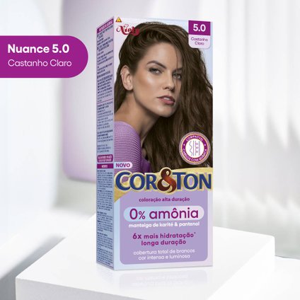 TINTURAS COR E TON SEM AMÔNIA 6.0 LOURO ESCURO