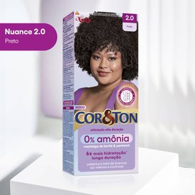 TINTURA COR E TON SEM AMÔNIA 2.0 PRETO