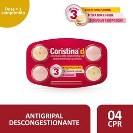 CORISTINA D 4 COMPRIMIDOS
