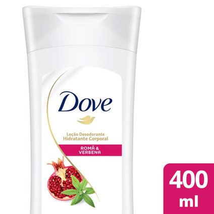 LOÇÃO DESODORANTE HIDRATANTE CORPORAL DOVE ROMÃ E VERBENA 400ML