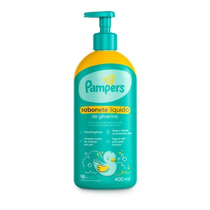 SABONETE LÍQUIDO INFANTIL PAMPERS GLICERINA 400ML