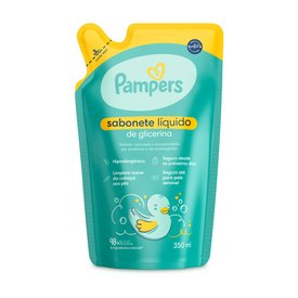 SABONETE LÍQUIDO INFANTIL PAMPERS GLICERINA 350ML - REFIL