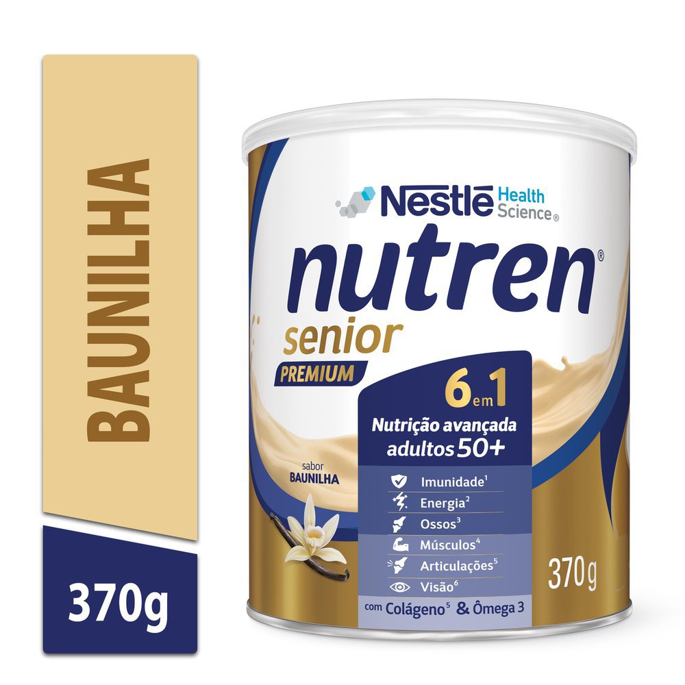 Nutren Senior Premium Po Baunilha 370g - PanVel Farmácias