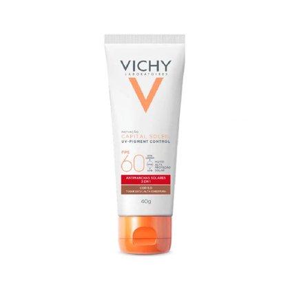PROTETOR SOLAR FACIAL VICHY UV PIGMENT CONTROL COR 5.0 FPS60 40G