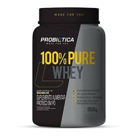 WHEY PROTEIN PROBIOTICA 100% PURE BAUNILHA POTE 900G