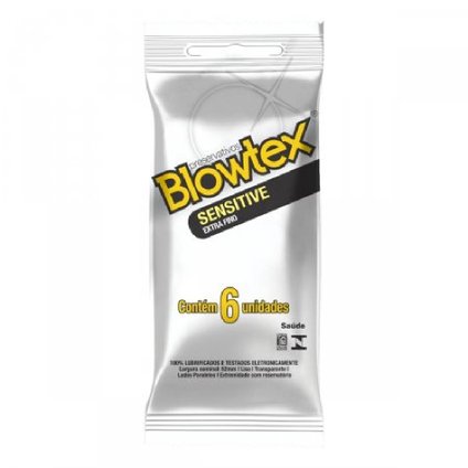 PRESERVATIVO BLOWTEX SENSITIVE COM 6 UNIDADES