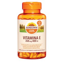 Suplemento Alimentar Sundown Vitamina E 400 Ui 100 Cápsulas