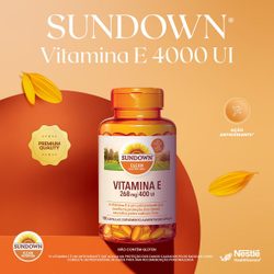 Suplemento Alimentar Sundown Vitamina E 400 Ui 100 Cápsulas