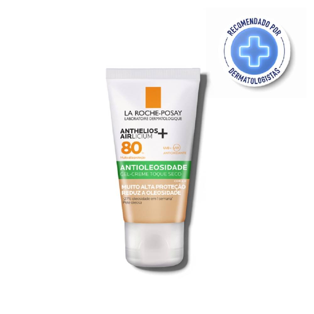 Protetor Solar Facial La Roche-posay Anthelios Airlicium+ Antioleosidade Fps80 Cor 2.0 40g