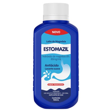 LEITE DE MAGNÉSIA ESTOMAZIL 80MG/ML FRASCO 100ML