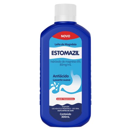 LEITE DE MAGNÉSIA ESTOMAZIL 80MG/ML FRASCO 300ML