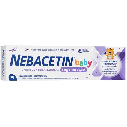 CREME ANTIASSADURAS NEBACETIN BABY REGENERAÇÃO 60G