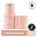 Kit Panvel Iluminador Corporal Shine Up Em Spray Cosmic Make Up 40ml + Lip Oil Make Up Shimmer 3,5ml + Iluminador Multi Stick Champagne Make Up