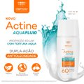 PROTETOR SOLAR FACIAL ACTINE AQUAFLUID FPS 60 40G SEM COR