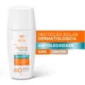 PROTETOR SOLAR FACIAL ACTINE AQUAFLUID FPS 60 40G COR CLARO/MEDIO