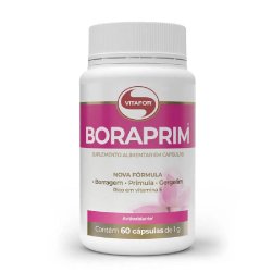 Oleo De Borragem E Primula Boraprim Vitafor 60 Capsulas