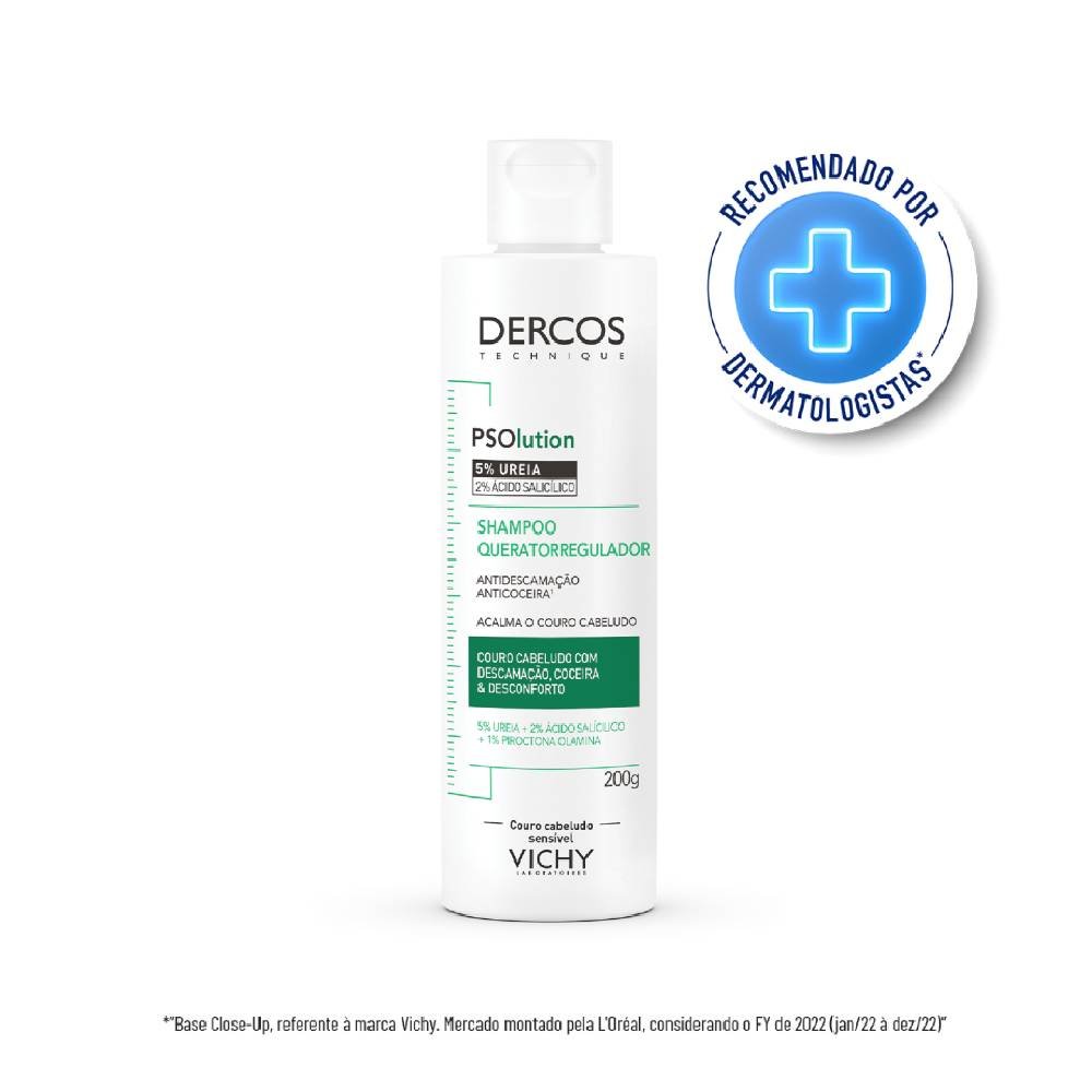 Shampoo Vichy Dercos Queratorregulador Psolution 200g