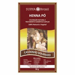 Tintura Surya Henna Pó Castanho Dourado 50g