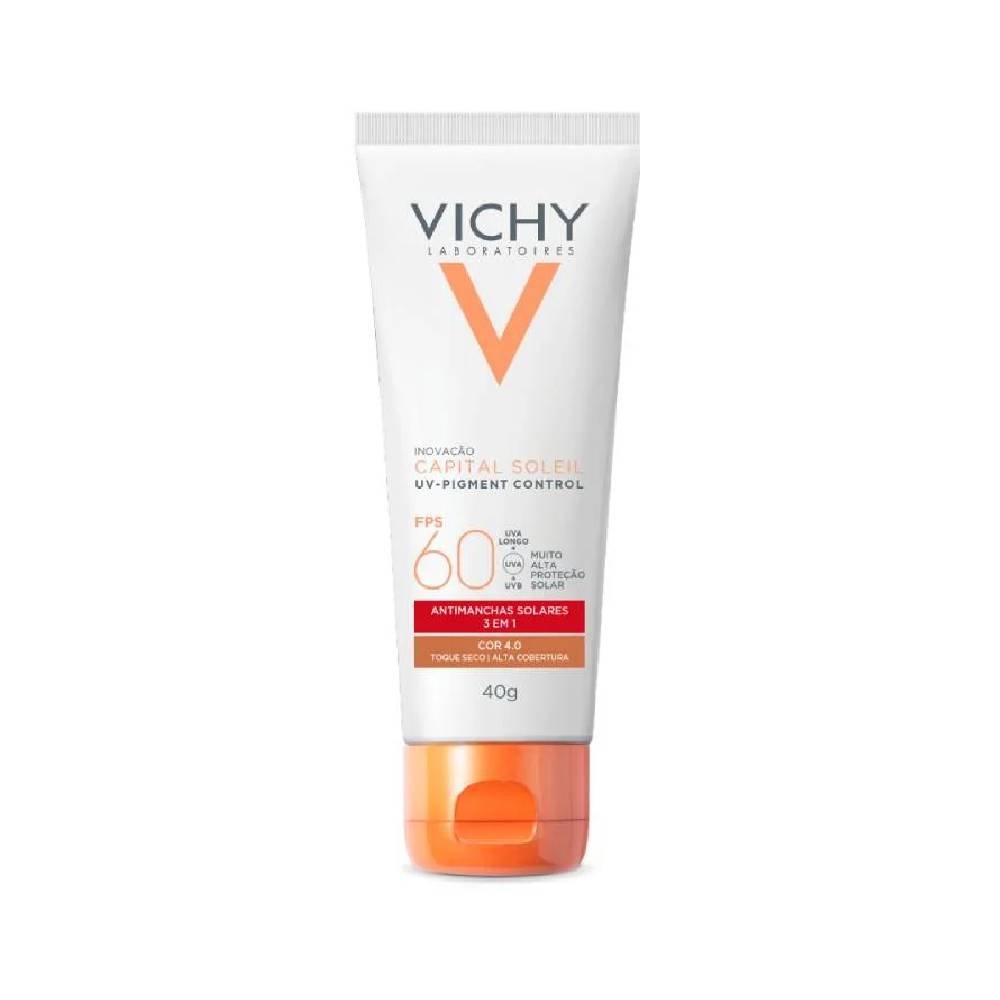 Protetor Solar Facial Vichy Uv Pigment Control Cor 4.0 Fps60 40g