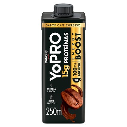 YOPRO ENERGY BOOST UHT CAFÉ EXPRESSO 15G DE PROTEÍNAS 250ML