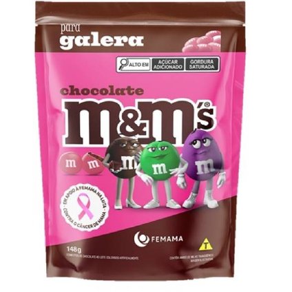 CHOCOLATE M&MS PARA A GALERA ROSA 148G