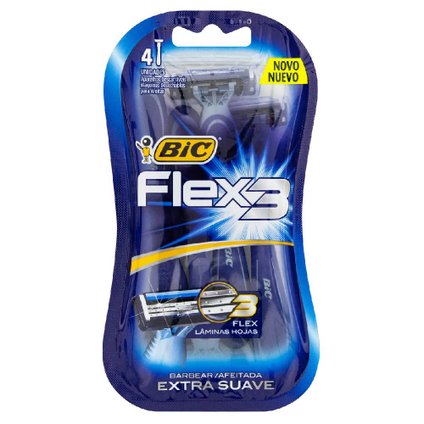APARELHO DE BARBEAR BIC FLEX 3 LEVE 4 PAGUE 3
