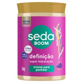 CREME PARA PENTEAR SEDA BOOM DEFINIÇÃO SUPER HIDRATAÇÃO 1KG