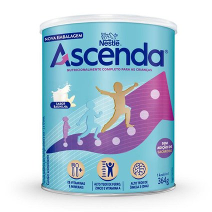 SUPLEMENTO ALIMENTAR ASCENDA BAUNILHA 364G